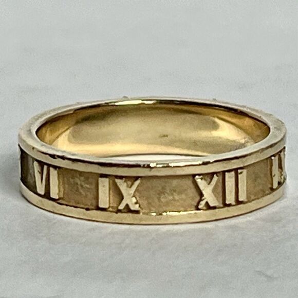 Retired Tiffany & Co. Atlas  Band - 18k Yellow Gold - sz 5.5 - Picture 16 of 16